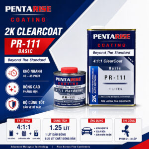 Dầu Bóng Nhanh Khô PentaRise Basic 2K PR-111 (4:1:1) 1.25 Lít