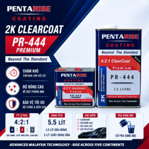 Dầu Bóng Chậm Khô PentaRise Premium 2K PR-444 (4:2:1) 5.5 Lít