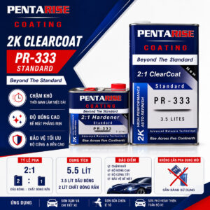 Dầu Bóng Chậm Khô PentaRise Standard 2K PR-333 (2:1) 5.5 Lít